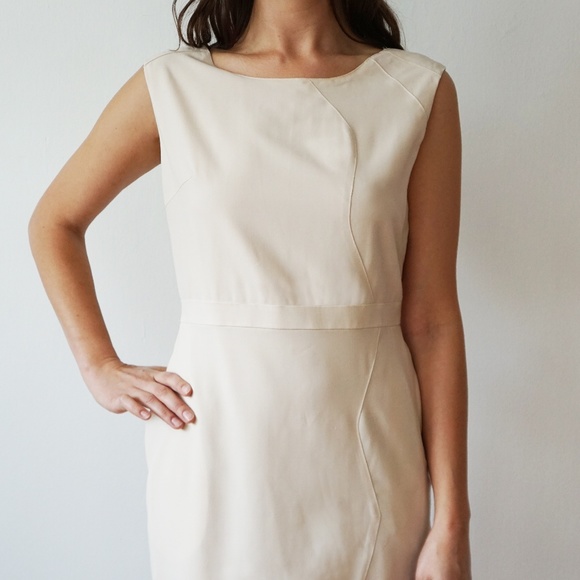 Cream Sheath Dress - Picture 1 of 3